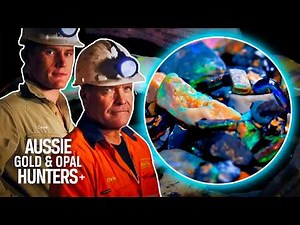 The Cheals Mine Over $500,000 Of Rare Red On Black Opal | Outback Opal Hunters