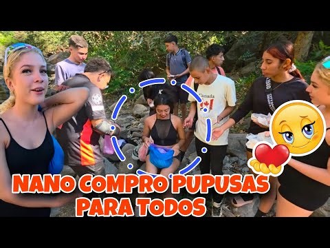 Thanks to Nano they ate pupusas for 25 cents each 😍😱🇸🇻