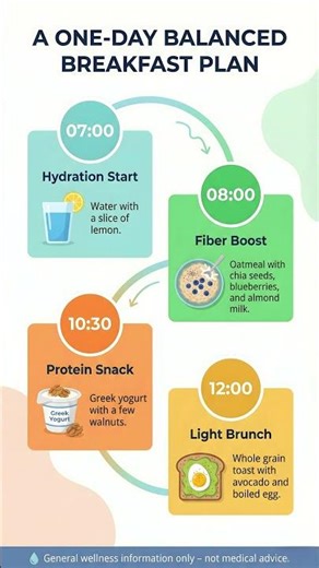 A One-Day Balanced Breakfast Plan for Energy, Gut Health & Gentle Weight Support