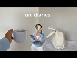 uni diaries 🖇️first week on campus + mini haul + lectures + cooking & cleaning + journaling
