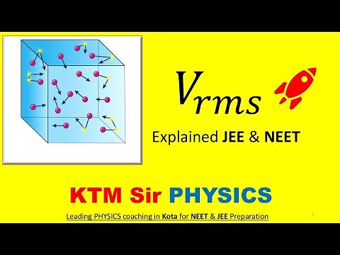 Root Mean Square Speed (V_rms) Explained | Kinetic Theory of Gases | JEE & NEET Physics