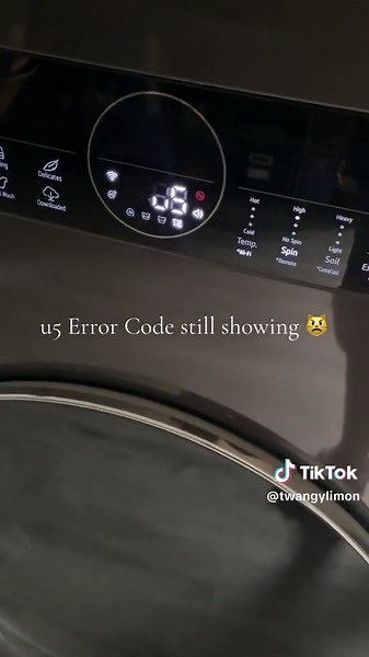 u5 error code on LG Washtower. It took a lot of troubleshooting, but thankfully we just needed to level it out & didn't need a major repair. #diy #fix #washingmachine