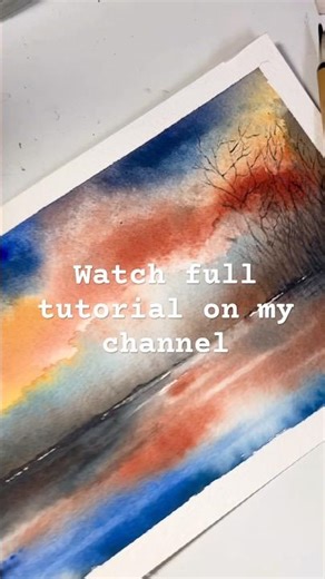 Go with Flow #art #artshorts #watercolor #abstractpainting