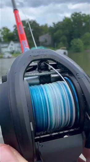 Blue Camo Braid 🌊 Watch This Cast 🤯 #reactiontackle #fishing