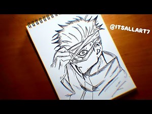 How to Draw Gojo | Step-by-Step Anime Drawing Tutorial"