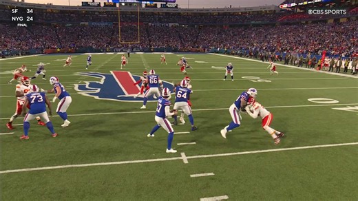 Josh Allen connects with Dalton Kincaid for 47-yard gain