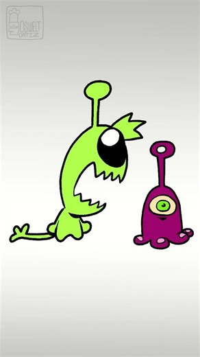 Alien eats #animation