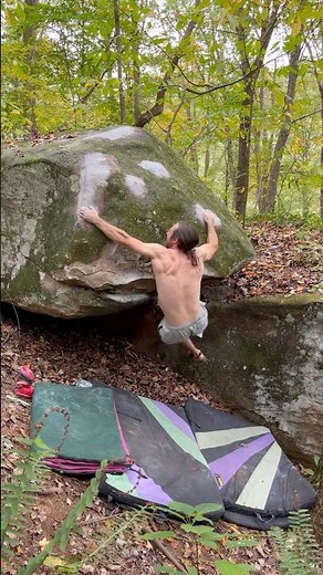 Wayne National Forest Bouldering: Voluptuous, V7 First Ascent