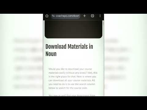 Discover how to download course materials on your phone