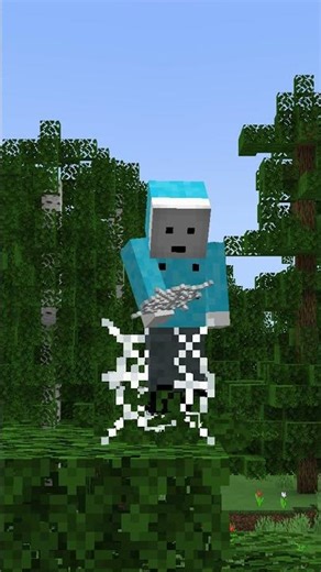 You actually can do a mlg on leaves in Minecraft