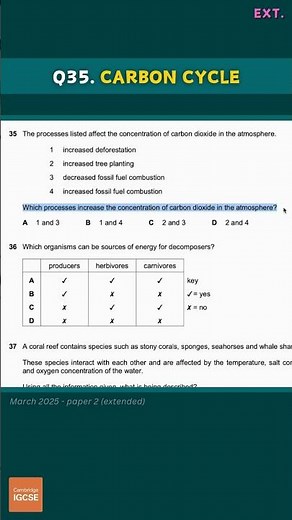 IGCSE Biology - Multiple Choice - Extended (2025) A* exam prep! #biology #exams #revision