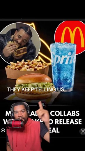 DRAKE EATING MCDONALDS NEW MEAL FOR DECLINE IN SALES??😳😳 #hiphop #mcdonalds #consumer #fyp #beef | Myles McClendon