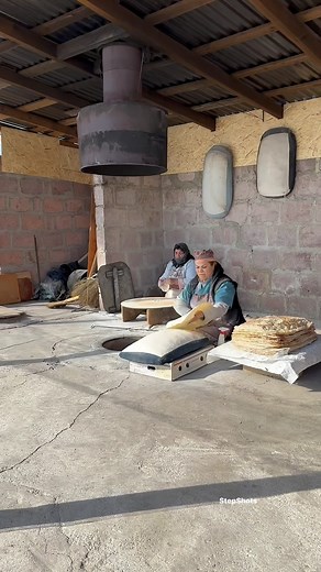 333K views · 10K reactions | Baking Armenian lavash bread in traditional way | Stepan Grigoryan | Facebook