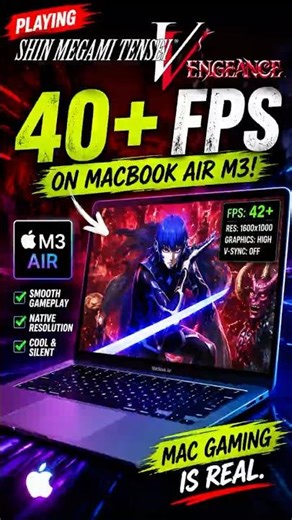 Shin Megami Tensei V Running Perfectly on MacBook Air