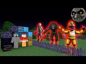 XXL ÜBERLEBEN WIR BASE VS MONSTER in Minecraft ?!