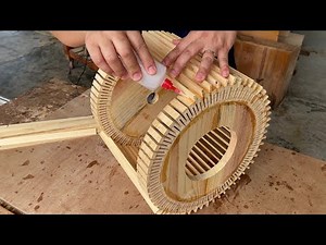 Amazing Woodworking Techniques - Simple Way to Make a Beautiful Lamp