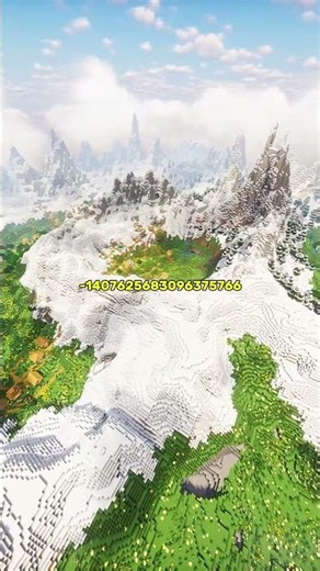 This Mountain Bowl Is Unreal! #gaming #minecraft #minecraftseeds #minecraftshorts
