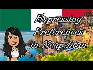 Neapolitan Lesson 7: To Like, To Dislike, Clothes and Body Parts (English)