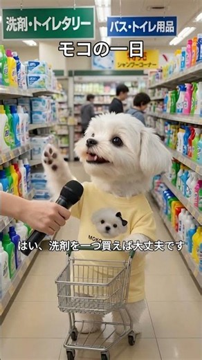 Moko came to buy detergent but just kept taking all the free samples 😅