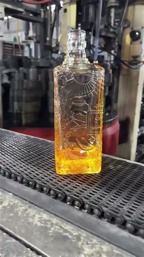 Do you know how an embossed glass bottle is made?