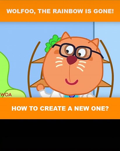 Do you know how to create a rainbow? #woanetwork #woavideo #wolfoo #animation #rainbow #wolfooandfriends #kidslearning