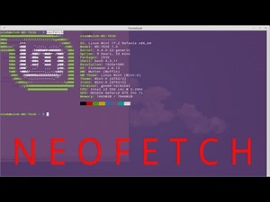 Neofetch - терминальная утилита для вывода информации о системе.