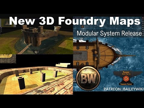 Foundry VTT: Modular Arena, 3D Castle, and Deployable Ships