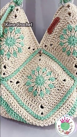Crochet Bag 🌼 Granny Square Bag B310 #crochet #crochetbag