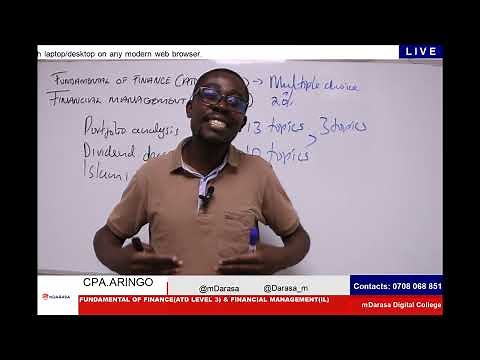 FUNDAMENTALS OF FINANCE (ATD LEVEL III) & FINANCIAL MANAGEMENT(IL) - KASNEB