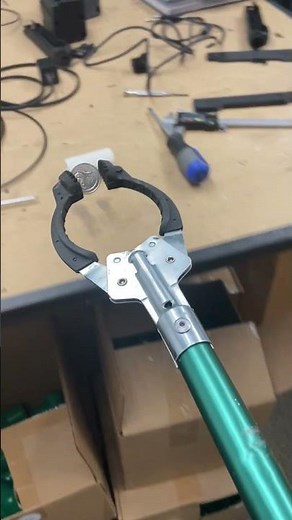 Electric Grabber Assistive Technology device demonstration, picking up objects