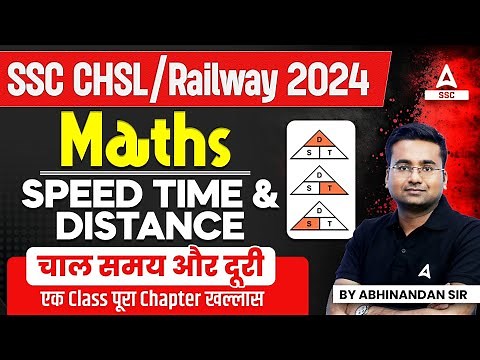 Speed Time And Distance for SSC CHSL/ Railway Exam 2024 | Maths By Abhinandan Sir