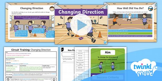 Twinkl Move PE – Year 2 Circuit Training: Lesson 1 - Changing Direction