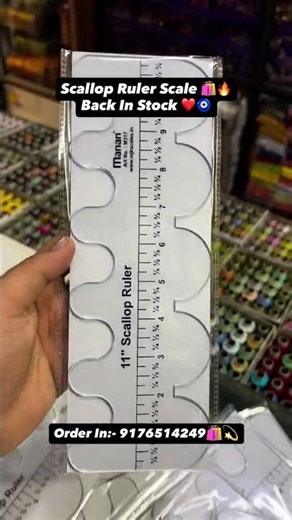 Scallop Ruler Scale ❤️💫🧿 #viral #shorts #scale #tailoring #blousedesign #blouse #onlineshopping