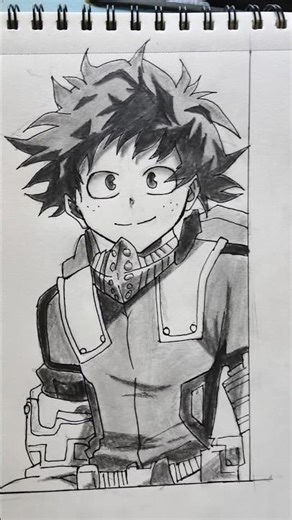 #shorts #anime I am trying to sketch deku