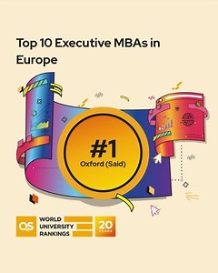 Some of the top-ranking business schools can be found in Europe. Here we have compiled a list of the best Executive MBA programmes in the region for those who want to work and continue their studies at the same time. Which programme is your top pick? See the full ranking here: https://eu1.hubs.ly/H0bp8W10 #StudyinEurope #Europe #ExecutiveMBA #TopMBA | QS Top MBA | Facebook