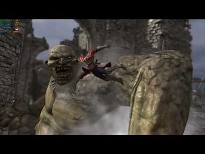 Gabriel vs Giant Ogre Epic Boss Fight ~ Castlevania 1