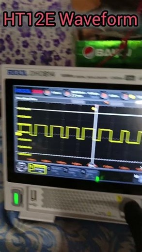 HT12 Encoder waveform output /HT12 Encoder project #shorts #yt #diy #art #electronic #arduino