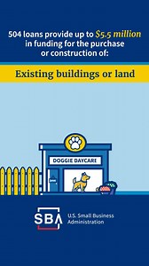 1.8K views · 11 reactions |  Searching for small business funding? SBA 504 loans provide long-term, fixed rate financing of up to $5 million for major assets to help you expand your business! Find out how to apply: https://www.sba.gov/504 | U.S. Small Business Administration | Facebook