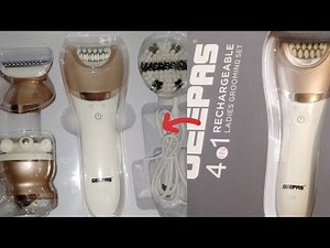 Geepas 4in1 Rechargeable Ladies Grooming kit review & uses !! hair removal machine!
