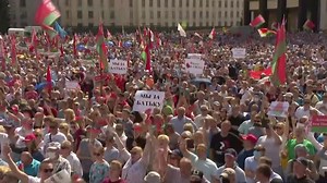 Huge protests in Belarus demand Lukashenko step down as president