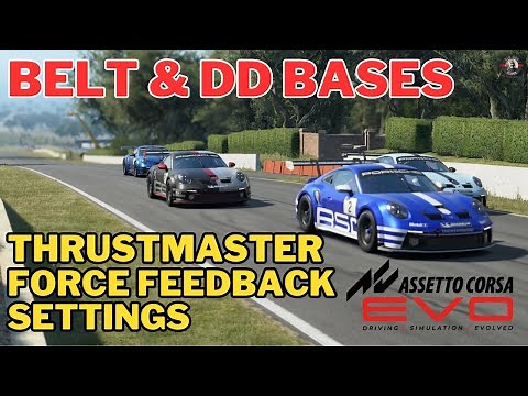 Official Thrustmaster Settings For Assetto Corsa EVO - Belt & Direct Drive Wheels #assettocorsaevo