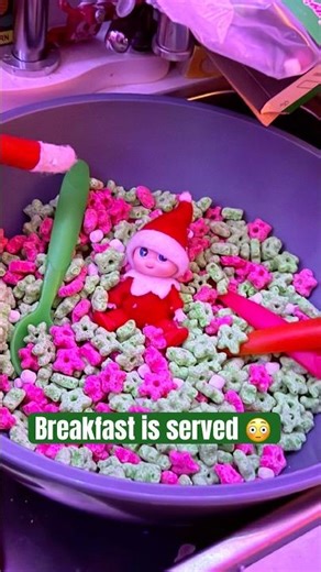 Our Elves Ate Elf Cereal 😭🥣 | Breakfast Is Served | 9 Days Until Christmas #christmas #shorts