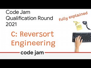Codejam 2021 | C: Reversort Engineering | Fully Explained | Qualification Round