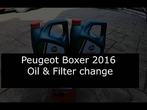 DIY oil and filter change on Peugeot Boxer 2.0cc Diesel 2016
