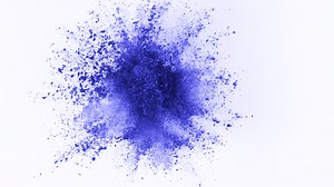 Download Blue powder exploding on white background in super slow motion, shot with Phantom Flex 4K for free