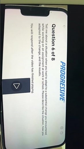 Progressive video interview questions. #shorts #jobinterview #shortsvideo #fyp #youtubeshorts