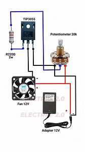 Simple fan speed controller circuit with single transistor #viral | Electric 2.0