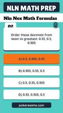Nln Nex Math Formulas