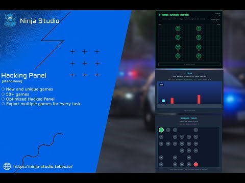 Ninja Hacking Panel Most Advanced Minigames 50+ [FREE] [STANDALONE]