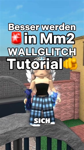 Wallglich Tutorial!!🚨 #roblox #murdermystery2 #mm2 #tipps #tutorial #deutsch #shorts #fyp #viral